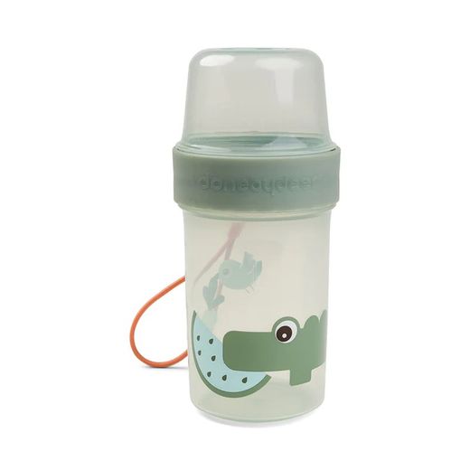 Recipiente snack bidireccional 150ml-320ml Donebydeer Crocco verde