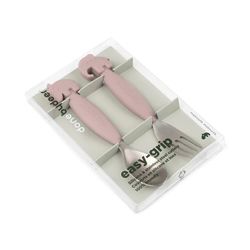 Cubiertos Donebydeer Friends Easy-grip rosa