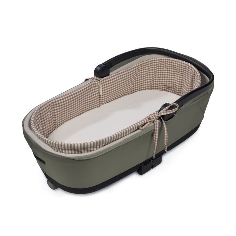 Cubre cuco varillas Walking Mum Praliné Rayas/vichy Moka