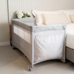 Cuna colecho de viaje Olmitos Trend light grey