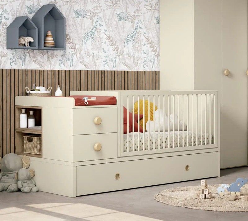 Cuna convertible Ros Grow 3 Cajones con guías