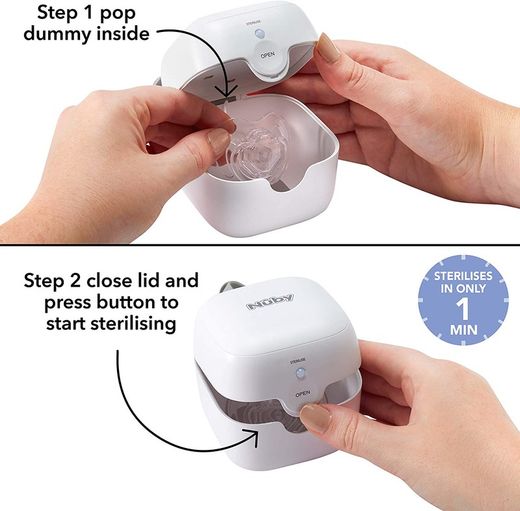 Esterilizador Nuby UV para chupetes.