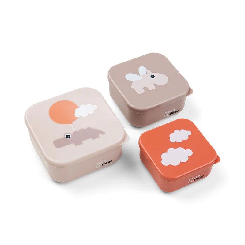 Fiambreras Snack box set Donebydeeer Nubes Papaya