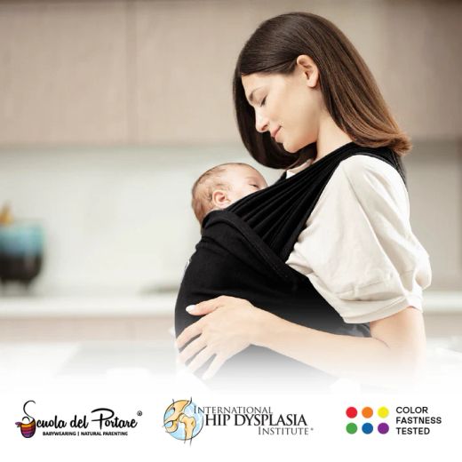 Fular portabebés Koala Cuddle Band 2 Cotton Black