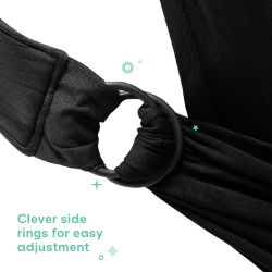 Fular portabebés Koala Cuddle Band 2 Cotton Black