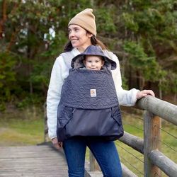 Funda de invierno Ergobaby portabebes gris carbón
