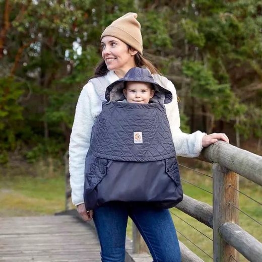 Funda de invierno Ergobaby portabebes gris carbón