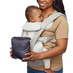 Funda de invierno Ergobaby portabebes gris carbón