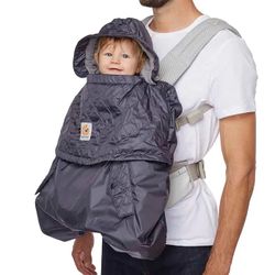 Funda de invierno Ergobaby portabebes gris carbón