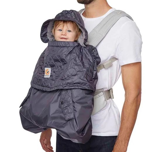 Funda de invierno Ergobaby portabebes gris carbón