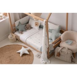Funda nórdica cuna + relleno + protector + funda almohada Bimbidreams Blue Sky
