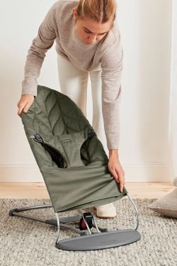 Hamaca Bliss BabyBjorn Pétalo Woven verde oscuro
