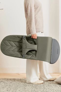 Hamaca Bliss BabyBjorn Pétalo Woven verde oscuro