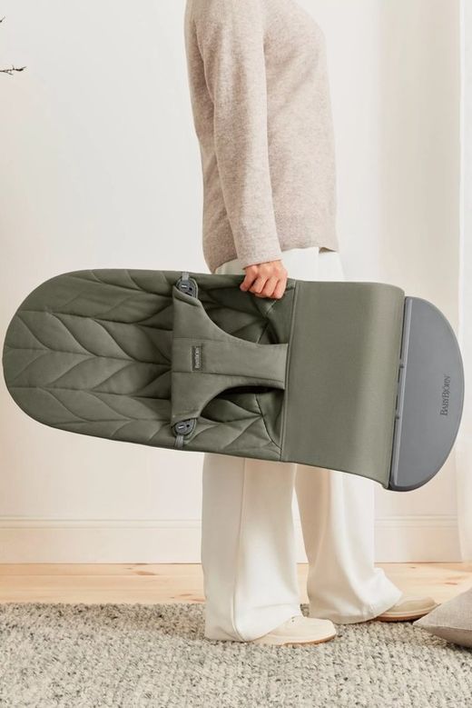 Hamaca Bliss BabyBjorn Pétalo Woven verde oscuro