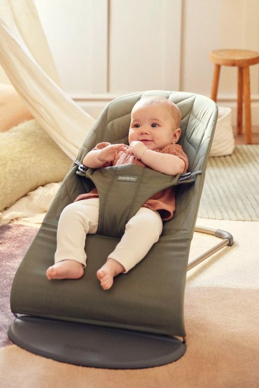 Hamaca Bliss BabyBjorn Pétalo Woven verde oscuro