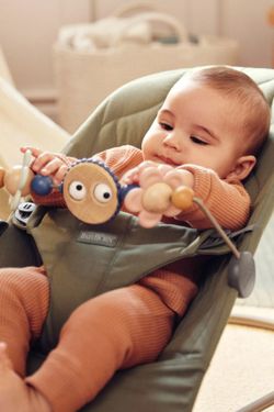 Hamaca Bliss BabyBjorn Pétalo Woven verde oscuro