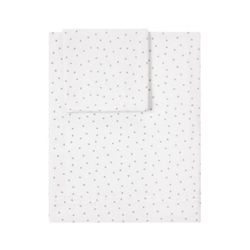 Juego de sábanas Babyclic Mini Stella blanco