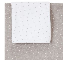 Juego de sábanas Babyclic Mini Stella gris