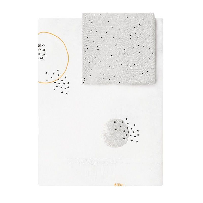 Juego de sábanas cuna Babyclic Nuit blanco