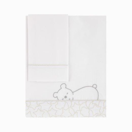 Juego de sábanas Petit Praia Dream beige