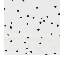 Juego de sábanas cuna Petit Praia SPOTS NEGRO