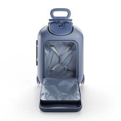 Maleta infantil 2 en 1 con asiento Kinderkraft CABBY Azul