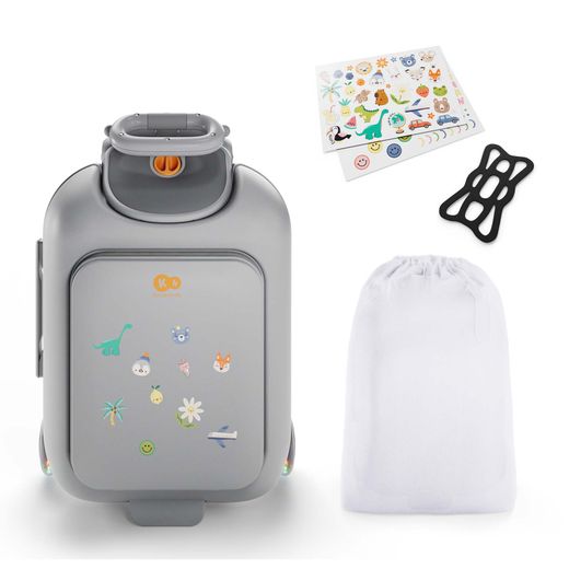 Maleta infantil 2 en 1 con asiento Kinderkraft CABBY Gris
