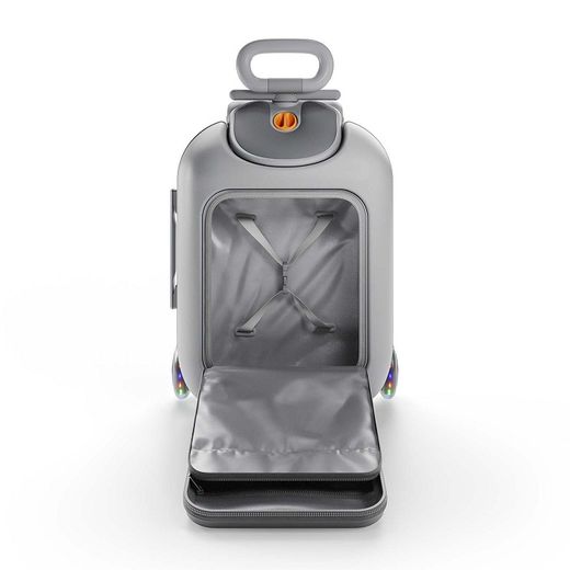 Maleta infantil 2 en 1 con asiento Kinderkraft CABBY Gris