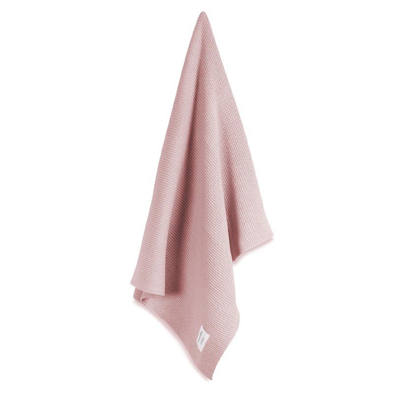 Manta de punto Bonjourbebe algodón rosa — Castellvell - Puericultura