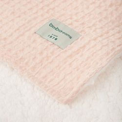 Manta waffle Bimbidreams rosa empolvado