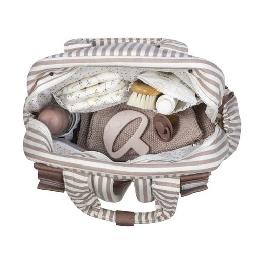 Mochila Walking Mum Praliné Rayas Moka