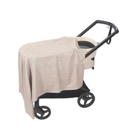 Muselina + bajera capazo Walking Mum Praliné Rayas Moka