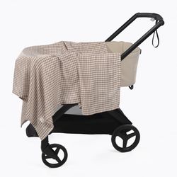 Muselina + bajera capazo Walking Mum Praliné Vichy Moka