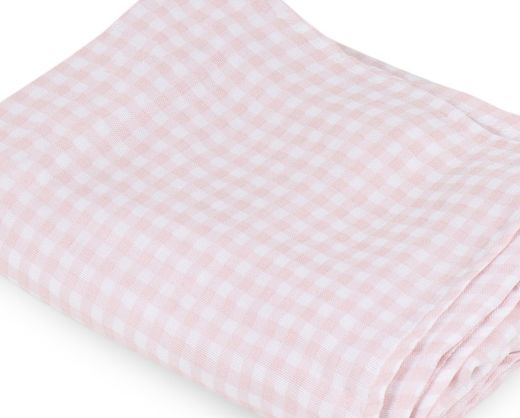 Muselina Bonjourbebe Montana vichy rosa