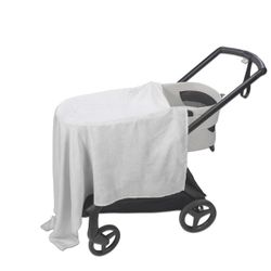 Muselina + sábana ajustable Pasito a Pasito Little Bloom Vichy gris