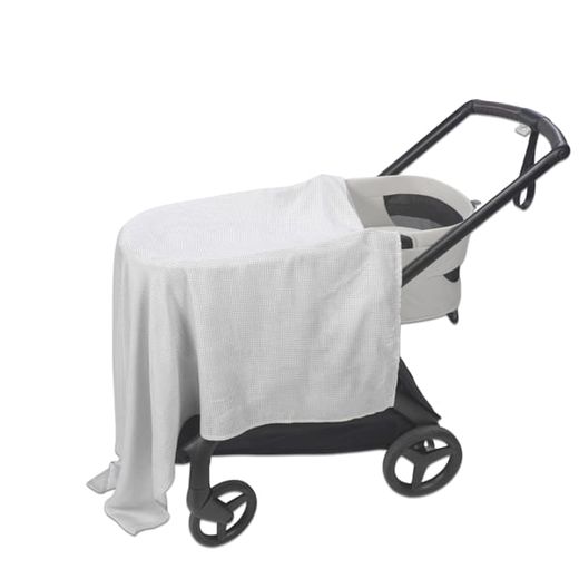 Muselina + sábana ajustable Pasito a Pasito Little Bloom Vichy gris