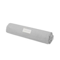 Muselina + sábana ajustable Pasito a Pasito Little Bloom Vichy gris