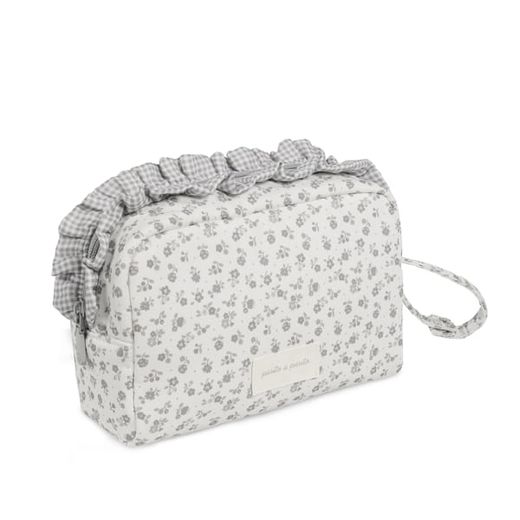 Neceser Pasito a Pasito Little Bloom Flor Gris
