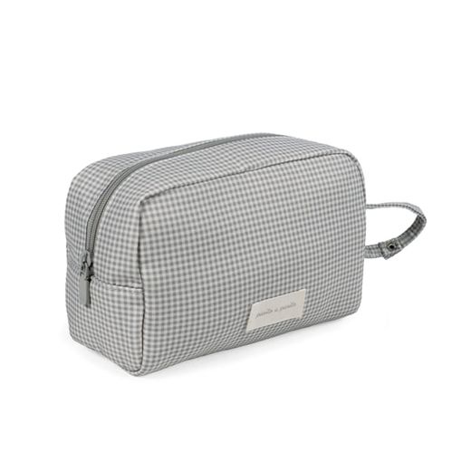 Neceser Pasito a Pasito Little Bloom Vichy Gris