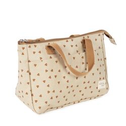 Neceser Walking Mum Corazones Poppy Canela
