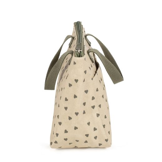 Neceser Walking Mum Corazones Poppy Musgo