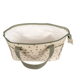Neceser Walking Mum Corazones Poppy Musgo