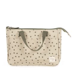 Neceser Walking Mum Corazones Poppy Musgo