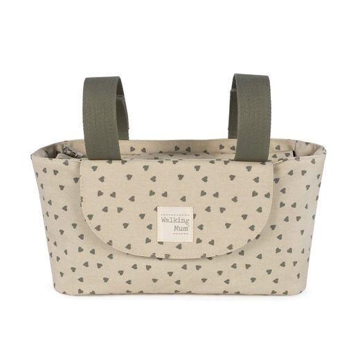 Organizador Walking Mum Corazones Poppy Musgo