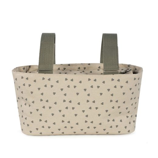 Organizador Walking Mum Corazones Poppy Musgo