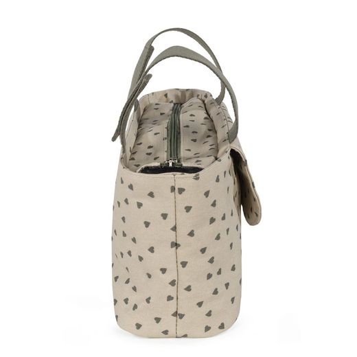 Organizador Walking Mum Corazones Poppy Musgo