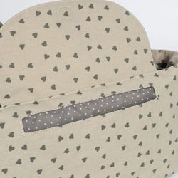 Organizador Walking Mum Corazones Poppy Musgo