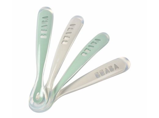 Pack 4 cucharas Beaba Soft silicona