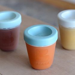 Pack de 3 tarritos Beaba silicona Jungle