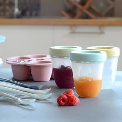 Pack de 3 tarritos Beaba silicona Sping